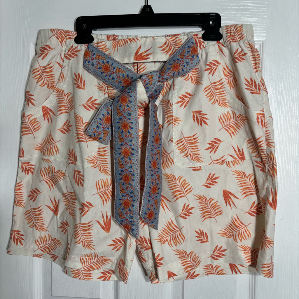 Soft Surroundings Linen Blend Short Size Large